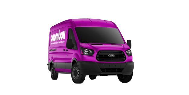 Boombox is a SF Bay Area full-service storage company managing the pick up, storage, and retrieval of your things. ✓ Book one of our purple vans today!