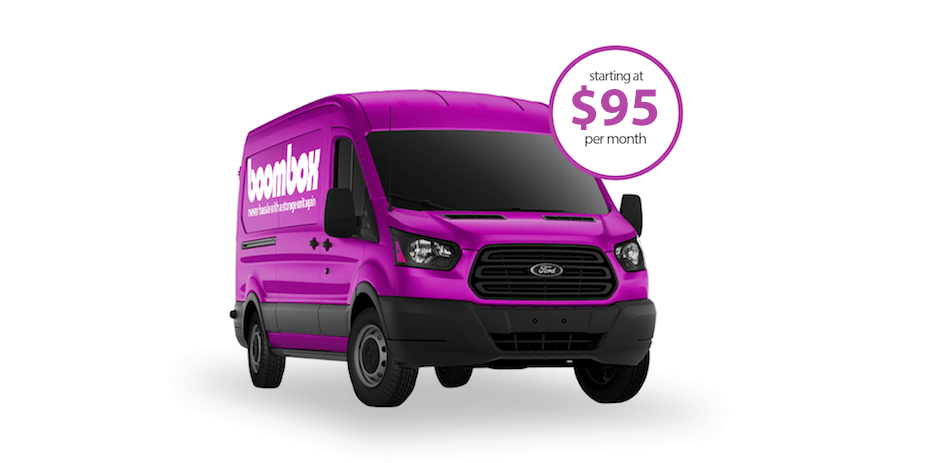 Boombox is a SF Bay Area full-service storage company managing the pick up, storage, and retrieval of your things. ✓ Book one of our purple vans today!