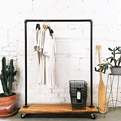 Detached wardrobe rack for clothing storage. San Francisco storage
