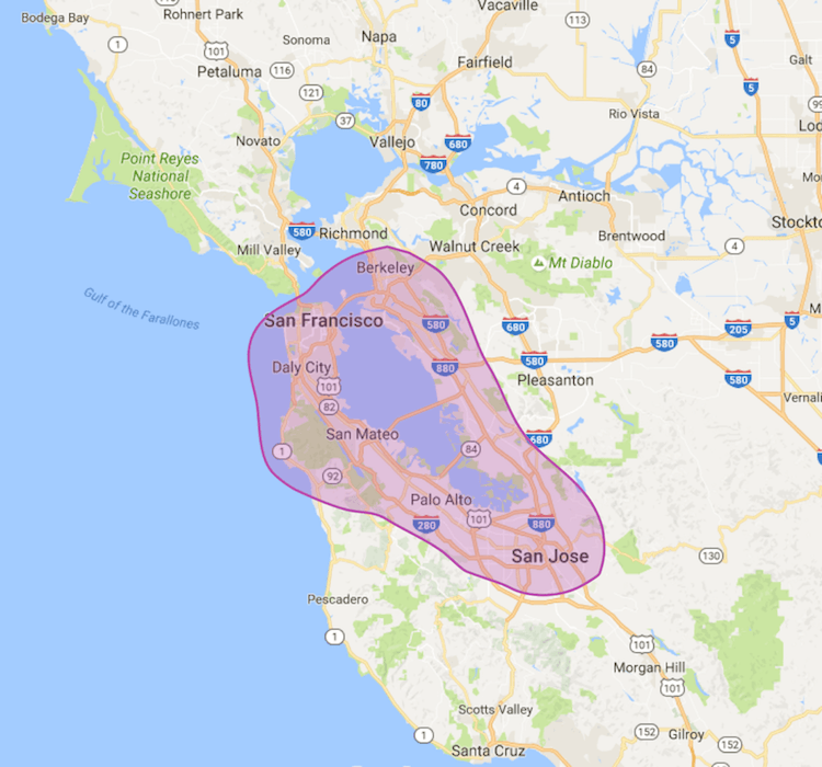 Boombox Location Map