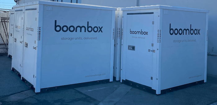 Boombox portable storage units